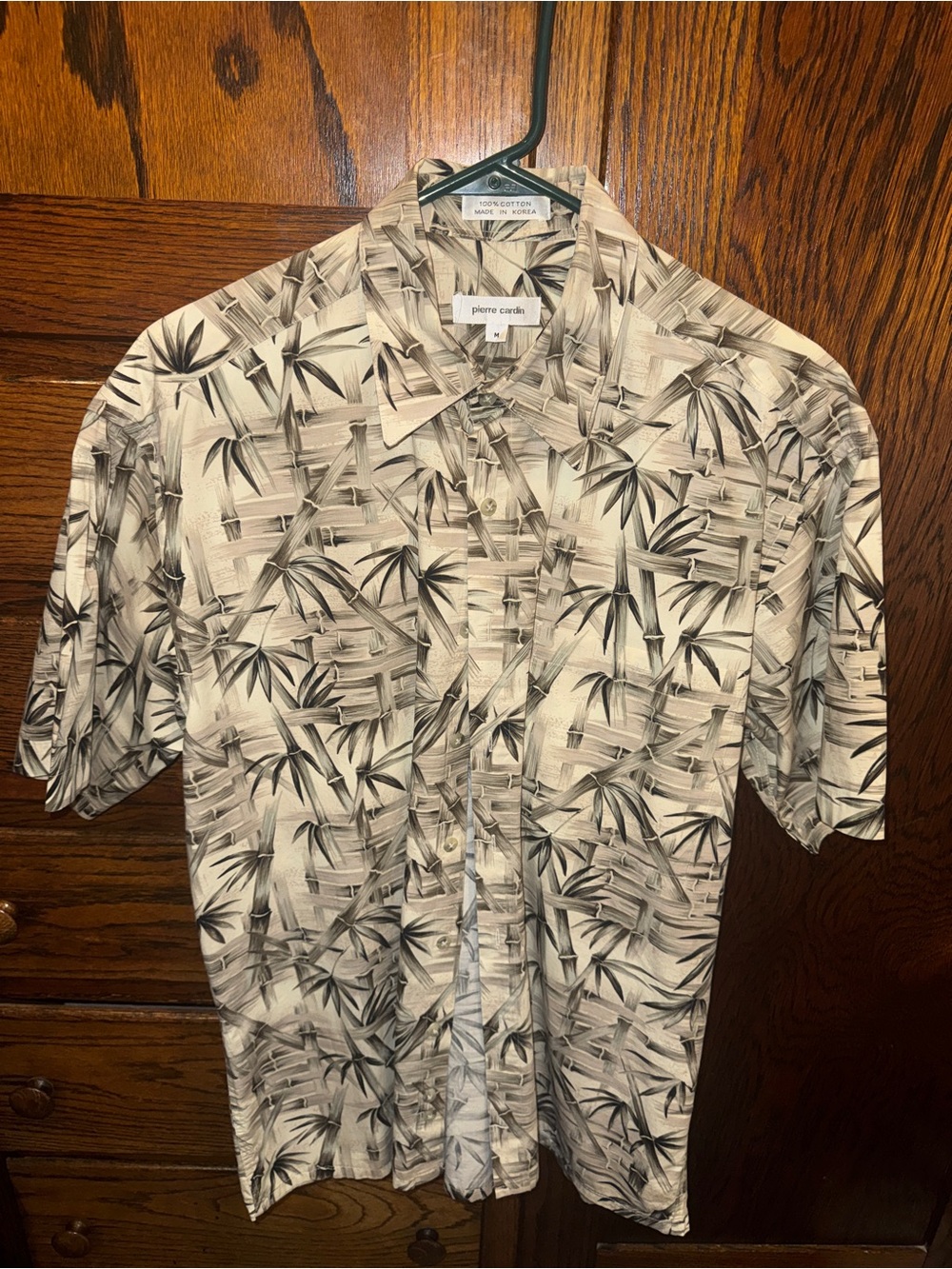 Vintage Pierre Cardin Men's Short-Sleeve Bamboo shirt